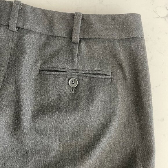 Brooks Brothers Caroline Fit Poly Viscose Blend Trousers Charcoal Grey Sz 6 - Picture 7 of 12